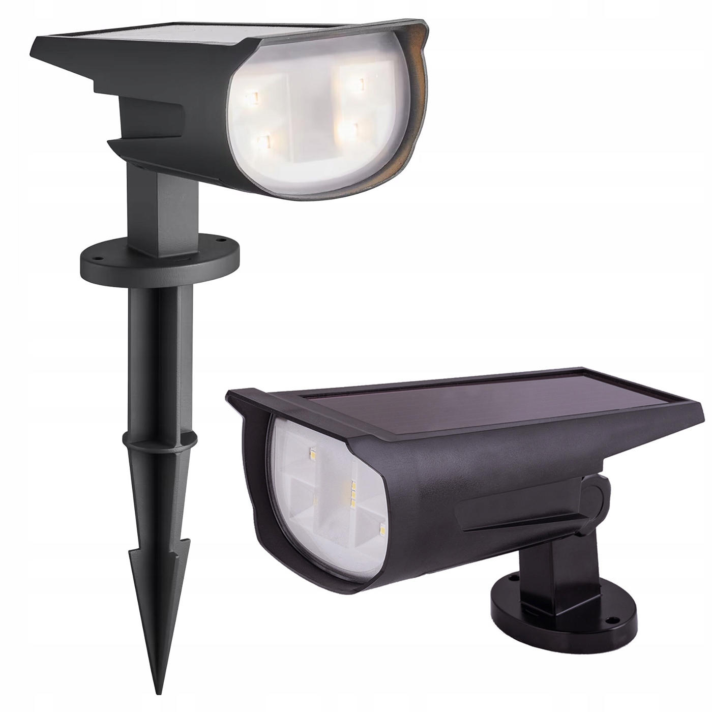 Solárna lampa SuperLED, čierna, 30 cm, 1 ks.
